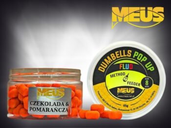 Kulki Pop-Up Dumbells Fluo 8mm – Czekolada & Pomarańcza