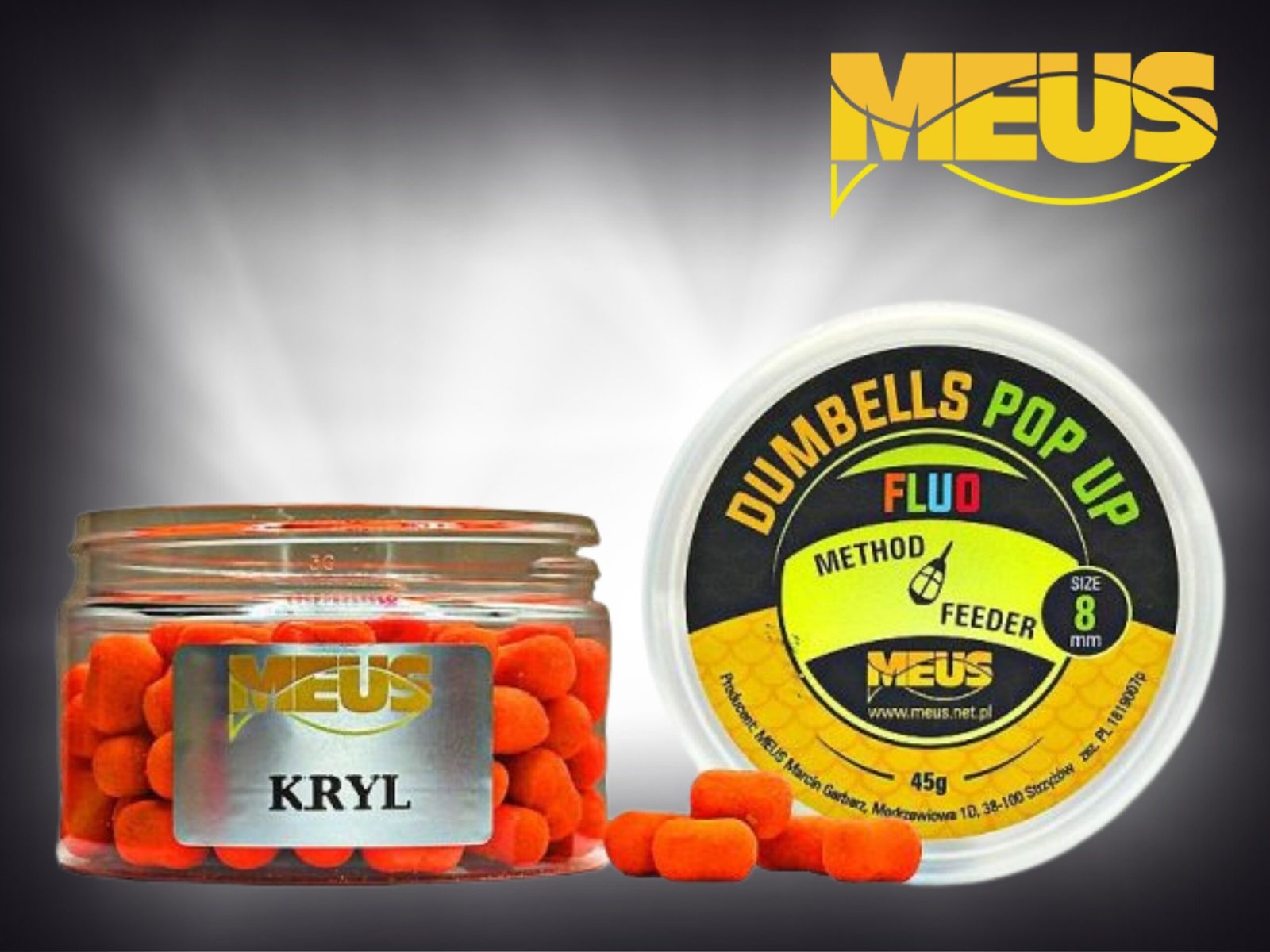 Kulki Pop-Up Dumbells Fluo 8mm - Kryl