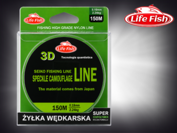 Żyłka wędkarska Speckle CamouFlage Line 0,18mm 150m