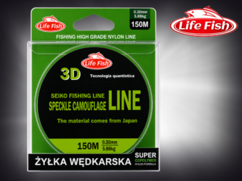 Żyłka wędkarska Speckle CamouFlage Line 0,30mm 150m