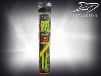 Przypony Karpiowe Miracle Fish Carp Rigs – Gotowe Zestawy z Haczykiem, Rozmiar 8
